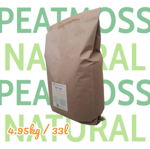 Peat Moss Turba Sustrato Germinación Hidroponia 33 Litros