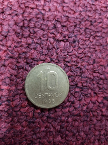 Moneda De Argentina - 10 Centavos De Austral - 1988