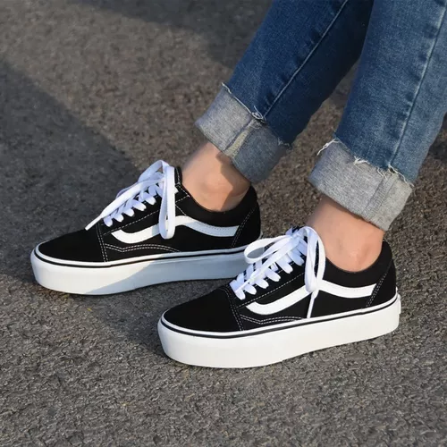 Tenis Vans Old Platform Negro #22 A