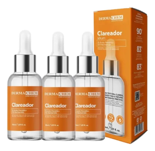 comprar Combo Sérum Facial Clareador E Melasma Dermachem 3 Unidades