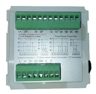 Multimedidor Electrico Trifasico Lcd Con Rs485 + 3 Ti 1000/5
