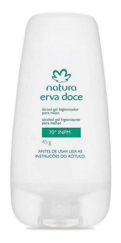 Natura - Alcool Em Gel Antisseptico - Erva Doce - Kit Com 2