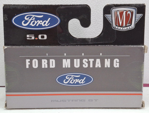 M2 Machines 1988 Ford Mustang Gt Ford 5.0 1:64 Gris Oscuro (Usado)