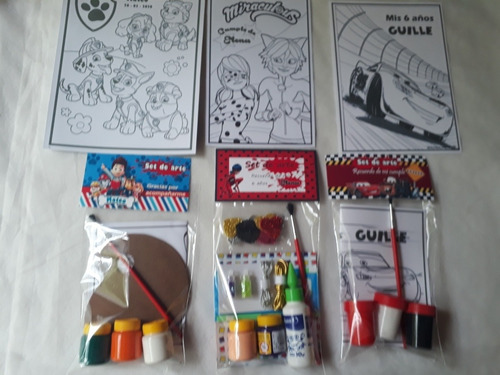 Souvenir Y Sorpresitas, Set De Arte !