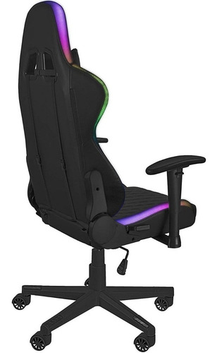 Silla de escritorio Balam Rush Lighting Rush gamer ergonómica negra