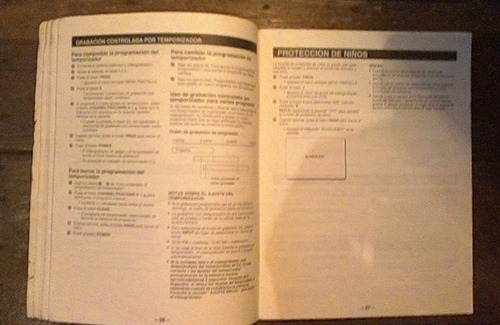 Imagen 2 de 6 de Manual De Isntruccion De Uso Sanyo Vwm - 360