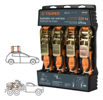 Comprar Sujetadores Correa De Carga Para Auto 4piezas Resiste 675 Kg