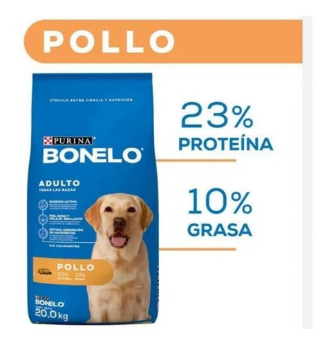 Imagen 1 de 3 de Alimento Purina Bonelo Pollo Para Perro 20kg