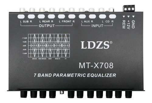 Reproductor De Audio Car Crossover Eq Band, Ecualizador Mult