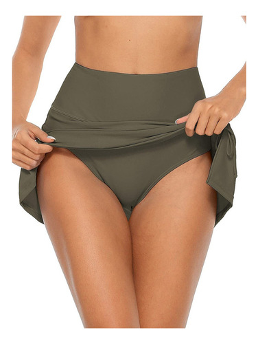 Falda De Natación Dividida For Mujer, Parte Inferior De Bañ