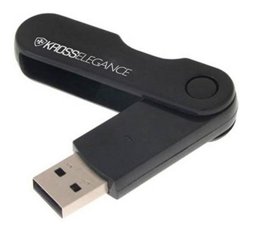 Pen Drive 32gb Kross Elegance Usb 2.0 Dobravel Preto