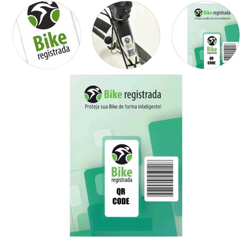 Selo Bike Registrada Segurança Nao Precisa Mensalidade Segur