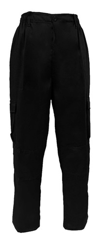 Pantalón Cargo Gabardina Negro Segman