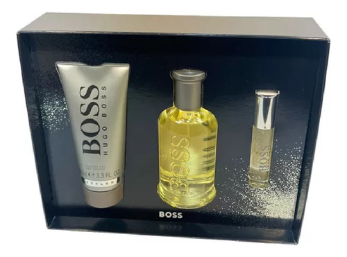 Set Boss Bottled Hugo Boss 3pz 100ml Edt Spray - Hombre