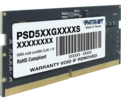 Memoria Ram Portatil Ddr5 16 Gb Patriot Signature A 5600 Mhz
