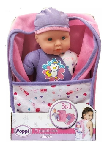 Poppi Mi Pequeño Bebe Con Mochila 16003