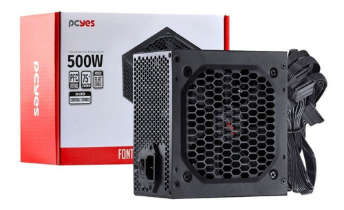 Fonte Atx 500w Spark 75+ Pfc Ativo Cabos Flat Pxsp500wpt