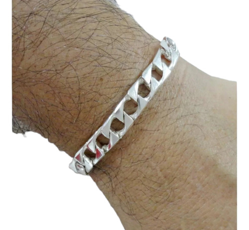 Pulseira Grumet  Corrente Quadrado Prata 950