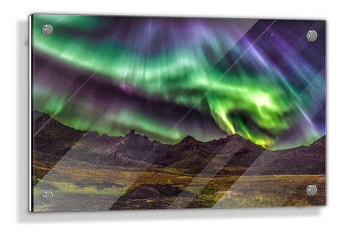 Cuadro De Acrílico Aurora Boreal 60x90cm