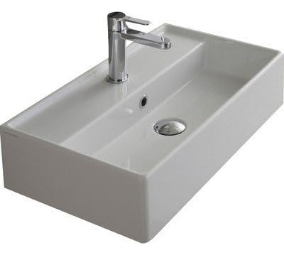 Scarabeo 5002-one Hole Teorema - Fregadero Rectangular De Ce