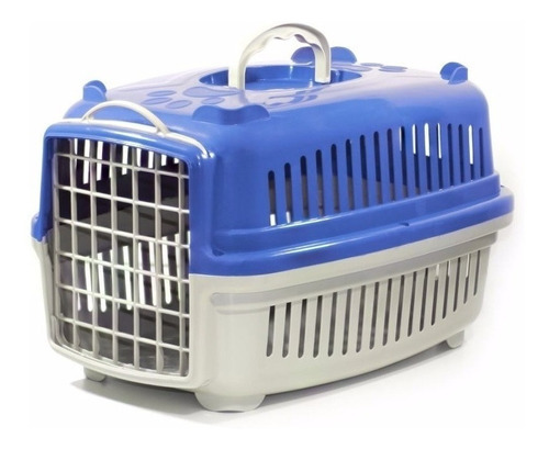 Caixa De Transporte Para Cães E Gatos Porta Vertical N1 Produto Caixa Transporte N1 Azul - Distribuipet Cor Azul