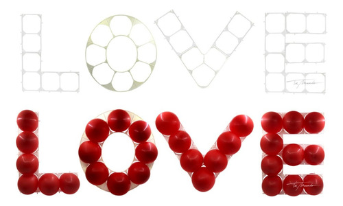 Soporte Love Para Globos 1 Unidad   1,40 Mts X 40 Cm