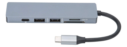 Adaptador Hub Usb 6 1 Tipo C Computadora Inteligente Para