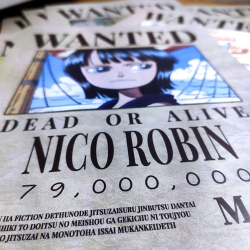 Cartel Wanted One Piece X 11 - Los Que Faltaban - Animeras