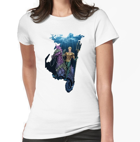 Original Blusa De Dama Acuaman Dc Comics Mera