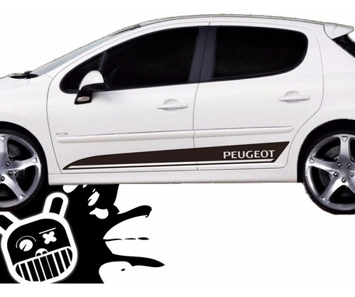 Calco Ploteo Decorativo Lateral Quake Peugeot 207 
