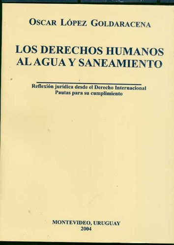 Derechos Humanos Al Agua Y Saneamiento, Los, De Oscar Lopez Goldaracena. Editorial Varios-autor En Español
