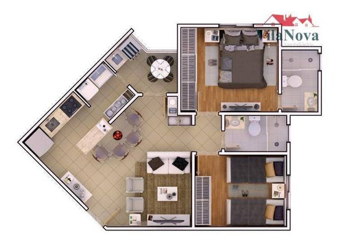 Imagem 22 de 30 de Apartamento Com 2 Dormitórios À Venda, 57 M² Por R$ 361.000 - Jardim Bela Vista - Indaiatuba/sp - Ap2844