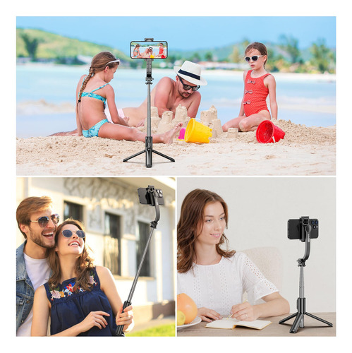 Palo Selfie Para Móvil Con Luz Trípode Bluetooth Exterior