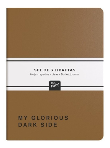 Set De 3 Libretas 15x21 - Masculina 2023