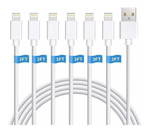 Para iPhone 6 Unidad Cable Lightning 3 Pie Xs Max Xr 8 7 5 1