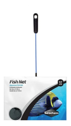 Rede Para Peixes Fish Net 12 Polegadas Seachem Cor Azul
