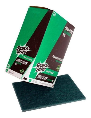 3M Fibra Verde P-96 scotch brite caja con 12 piezas