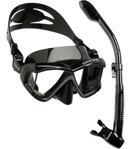 Kit De Mergulho Cressi Máscara Pano 4 Snorkel Supernova Dry