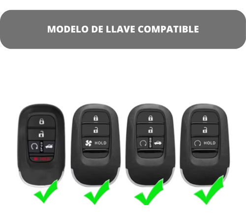 Ggg Funda Llave Honda Civic Accord Crv Hrv 2022 2023 2024