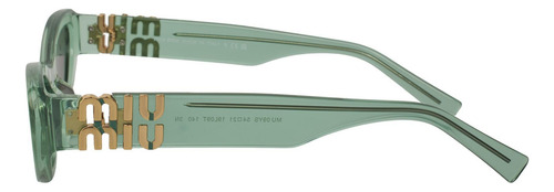 Miu Miu Mu 09ys 19l09t Oval Shape Anise Opal (Usado)
