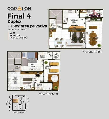 Apartamento Com 3 Dormitórios À Venda, 132 M² Por R$ 929.865,00 - Canto Do Forte - Praia Grande/sp - Ap1808