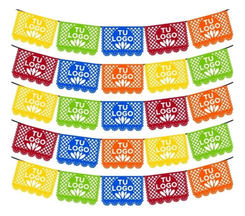 Papel Picado - 150 Metros De Enramada Personalizada