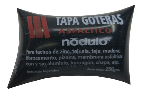 Nodulo Sella Grieta Asfáltico X 250grs / Tapa Goteras 