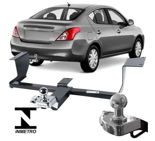 Reboque Nissan Versa 2012 A 2020 Protetor Engetran 400 Kg