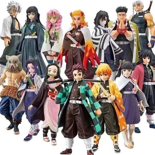 Mitsuri Kanroji Kimetsu No Yaiba Figura Accion En Caja 16 Cm