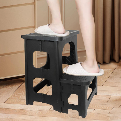 Taburete De 2 Escalones Taburete Plegable Multiusos Ligero