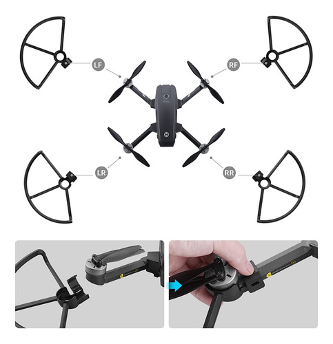 Heiyrc Protector De Hélice Para Holy Stone Hs720 Hs720e Dron