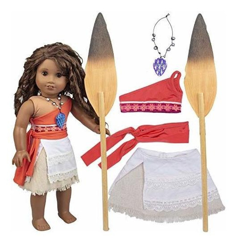 Muñeca Y Accesorio - Moana Inspirado Princesa Muñeca Traje (