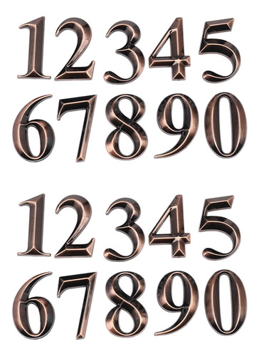 Placa De Puerta Con Números Del 0 Al 9 Con Números Del 0 Al