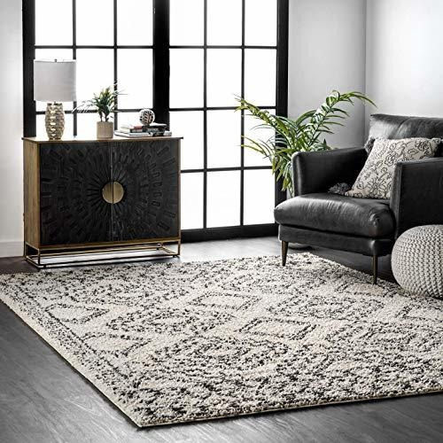 Nuloom Lacey Moroccan Tribal Shag Area Rug, 2' 8  X 8', Off 